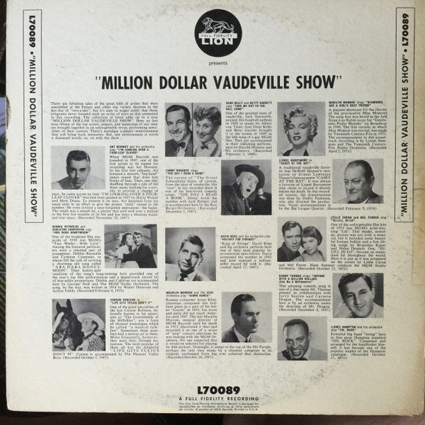 Various : Million Dollar Vaudeville Show (LP, Comp)