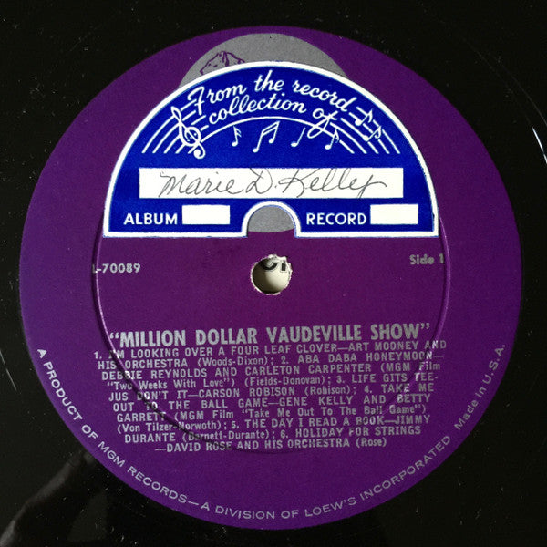 Various : Million Dollar Vaudeville Show (LP, Comp)