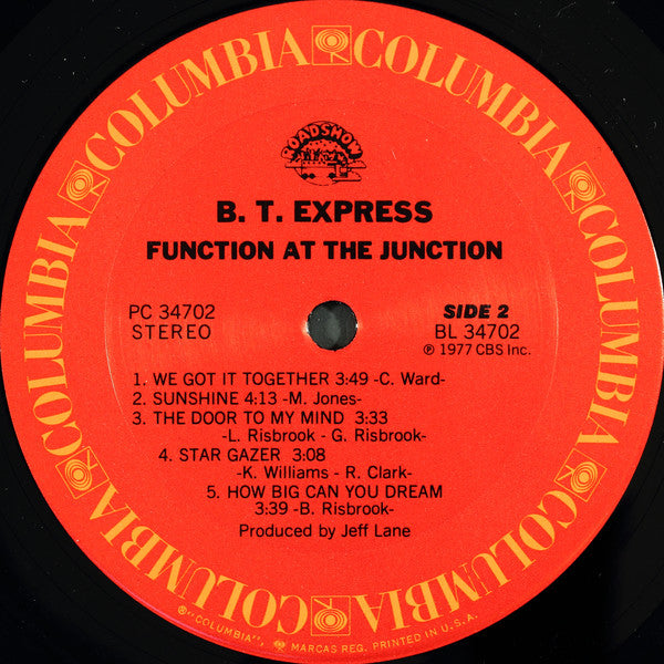B.T. Express : Function At The Junction (LP, Album)
