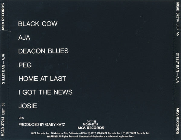 Steely Dan : Aja (CD, Album, Club, RE)