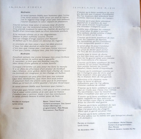 Lynda Lemay : Y (CD, Album, Club)