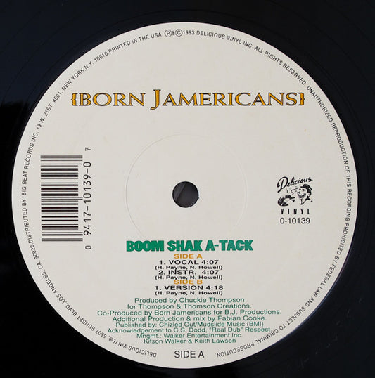 Born Jamericans : Boom Shak A-Tack (12")