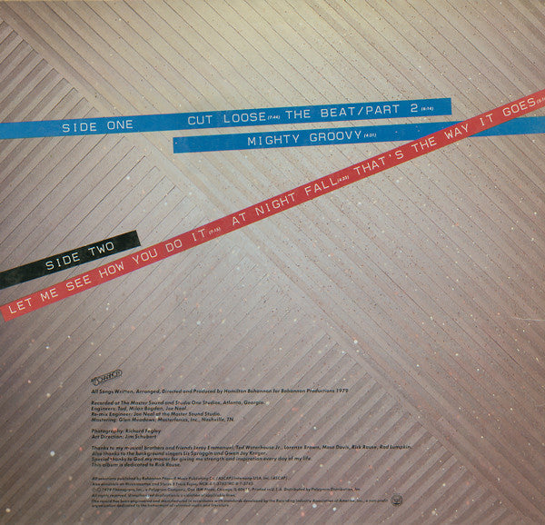 Hamilton Bohannon : Cut Loose (LP, Album)