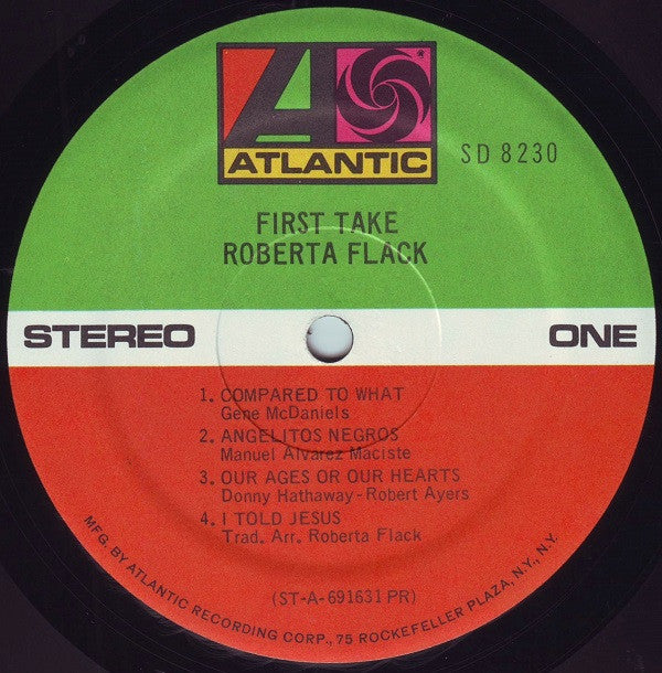 Roberta Flack : First Take (LP, Album, RE, PR )