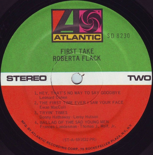 Roberta Flack : First Take (LP, Album, RE, PR )