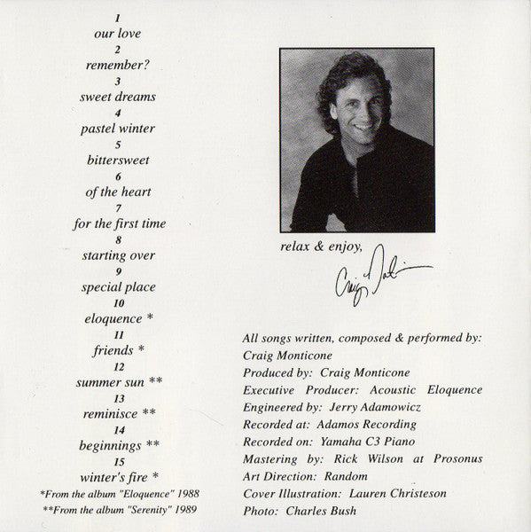 Craig Monticone : Reflections (Piano Solos) (CD, Comp)