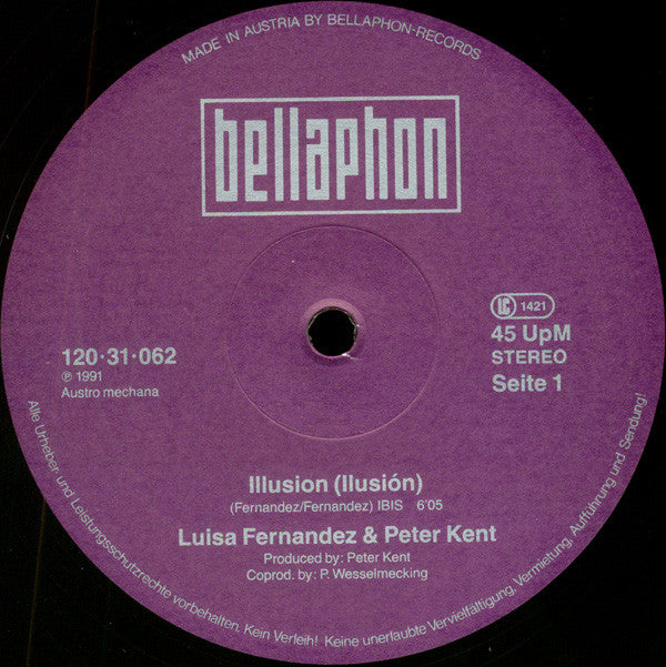 Luisa Fernandez & Peter Kent : Illusion (Ilusión) (12", Maxi)