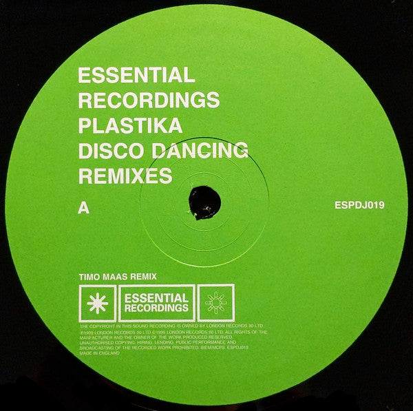Plastika : Disco Dancing (Remixes) (12")