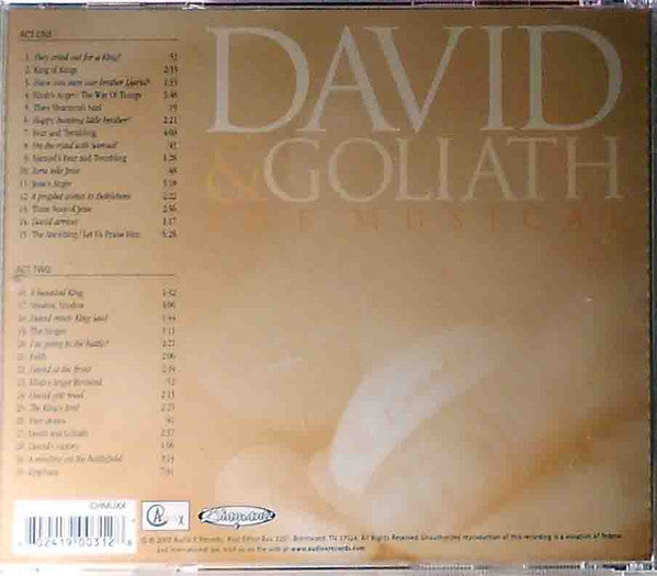 Steve Babb & Fred Schendel : David & Goliath / The Musical (CD, Album)