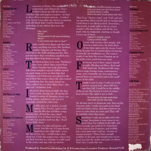 Joan Baez : Gulf Winds (LP, Album, Ter)