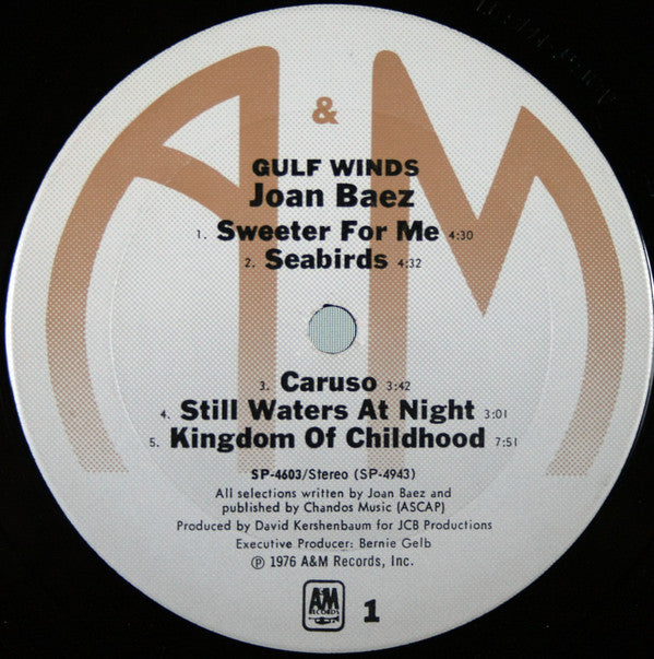 Joan Baez : Gulf Winds (LP, Album, Ter)