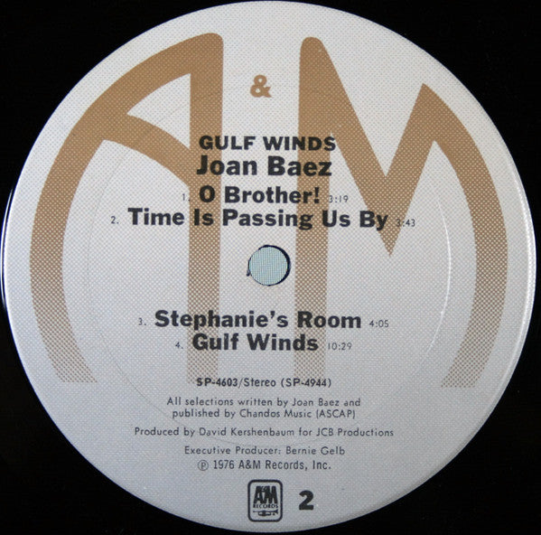 Joan Baez : Gulf Winds (LP, Album, Ter)