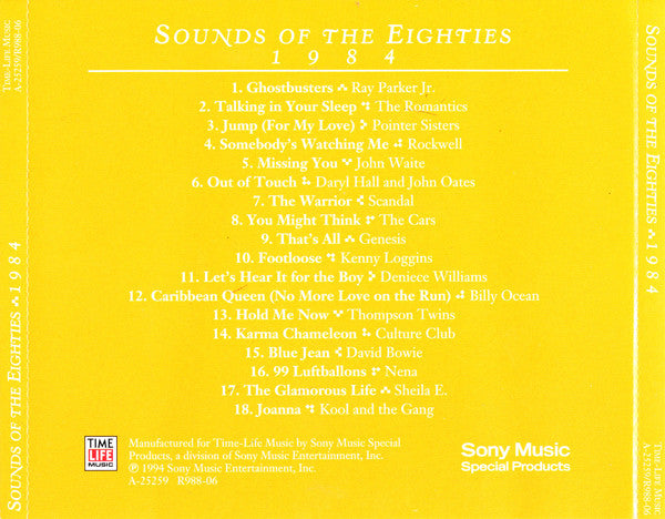 Various : Sounds Of The Eighties 1984 (CD, Comp)