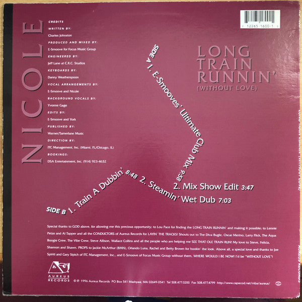 Nicole J McCloud : Long Train Runnin' (Without Love) (12")