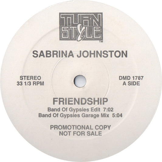 Sabrina Johnston : Friendship (12", Promo, Spe)