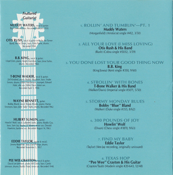 Various : Guitar Player Presents Legends Of Guitar - Electric Blues, Vol. 1 (CD, Comp)