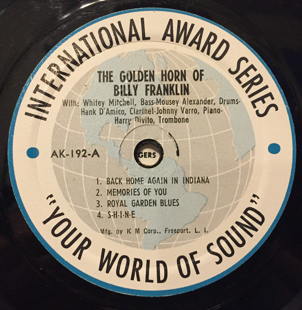 Billy Franklin : The Golden Horn Of Billy Franklin (LP, Album, Mono)