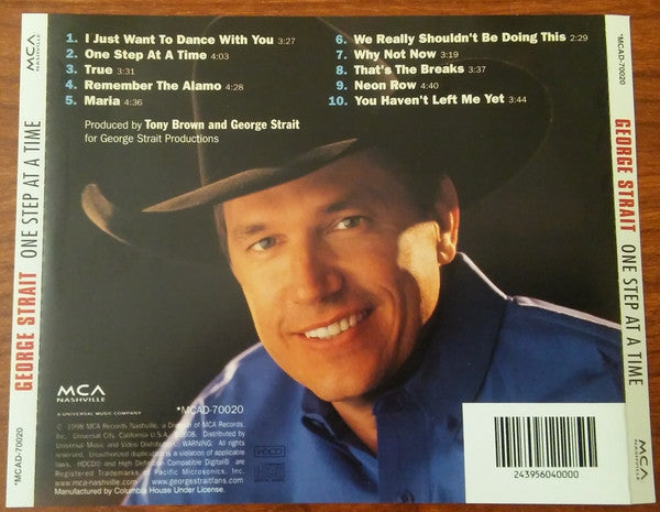 George Strait : One Step At A Time (HDCD, Album, Club)