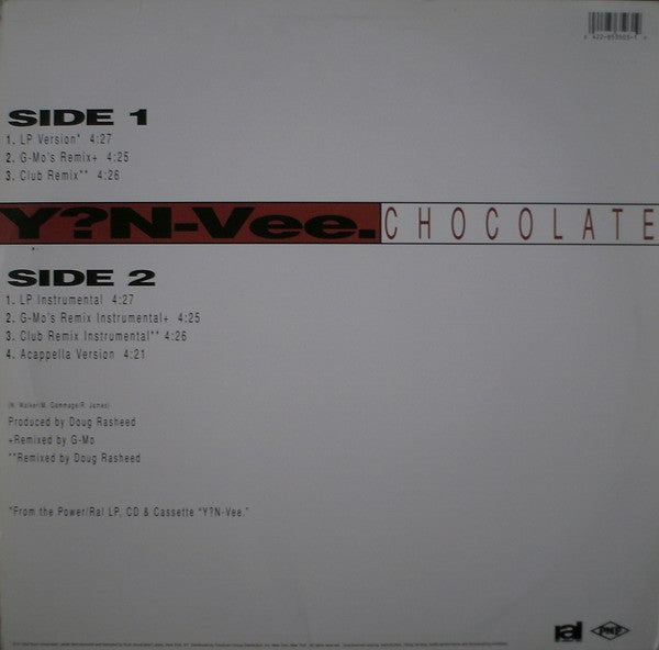 Y.N.V. : Chocolate (12", Single, Promo)