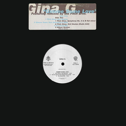 Gina G : Gimme Some Love (12", Promo, Adv)