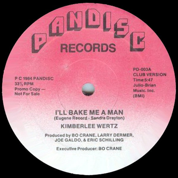 Kimberlee Wertz : I'll Bake Me A Man (12", Promo)