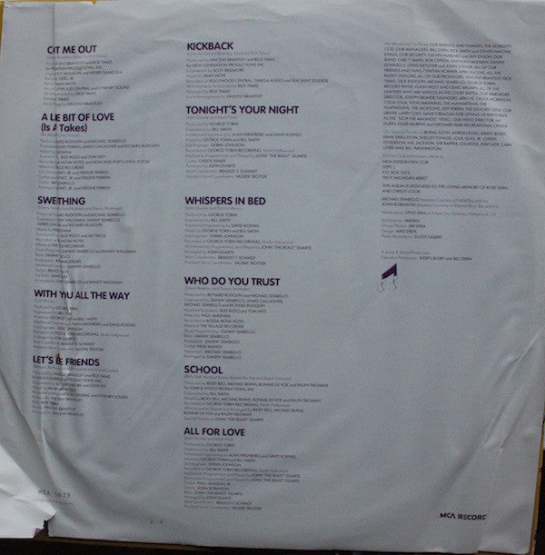 New Edition : All For Love (LP, Album, Rai)