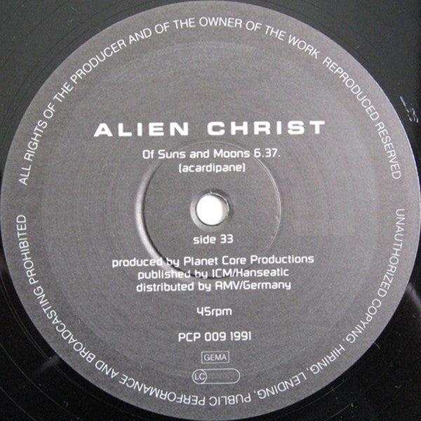 Alien Christ : Of Suns And Moons (12")