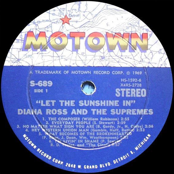 The Supremes : Let The Sunshine In (LP, Album)
