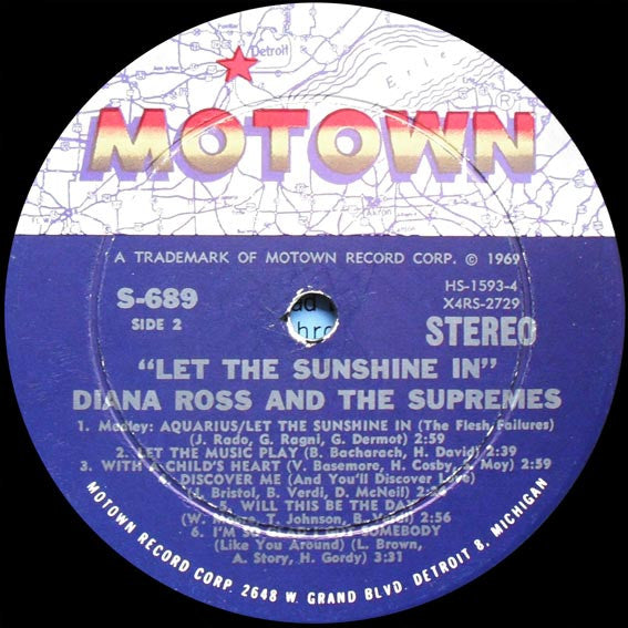 The Supremes : Let The Sunshine In (LP, Album)