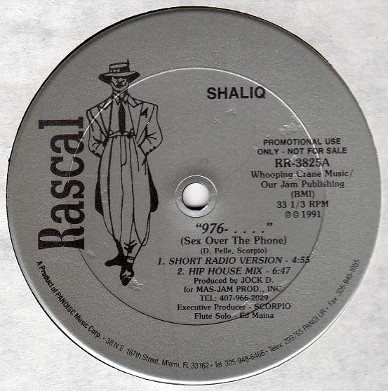 Shaliq : "976-...." (Sex Over The Phone) (12", Single, Promo)