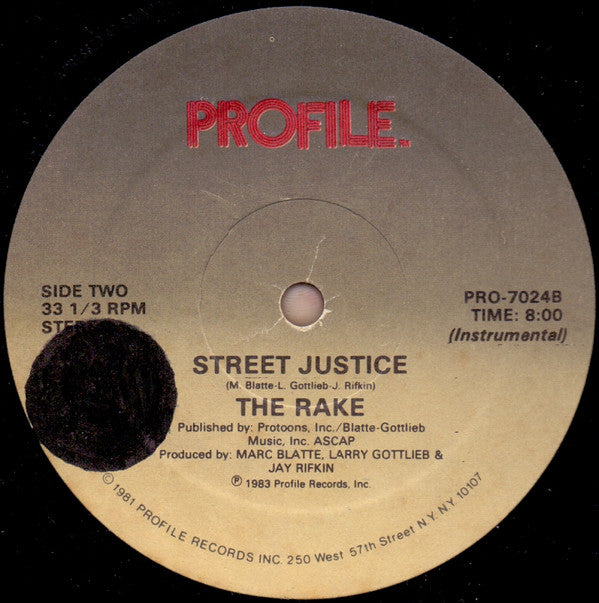 The Rake : Street Justice (12")