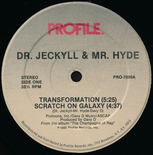Dr. Jeckyll & Mr. Hyde : Transformation / Scratch On Galaxy (12")