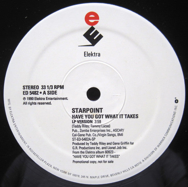 Starpoint : Have You Got What It Takes (12", Promo)