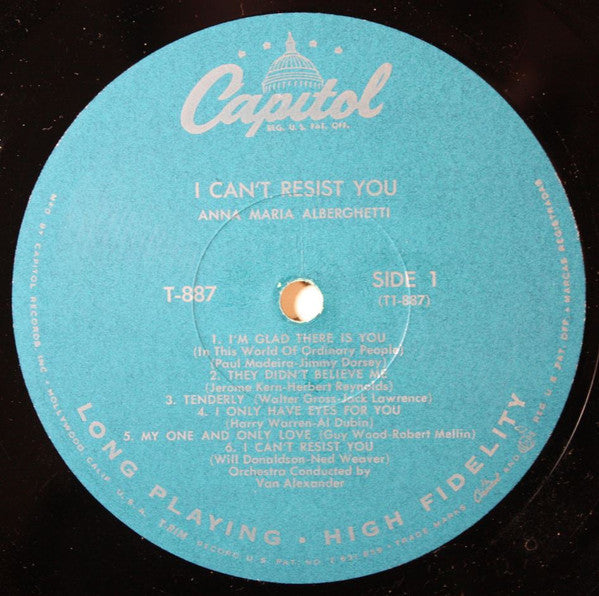 Anna Maria Alberghetti : I Can't Resist You (LP, Album, Mono)