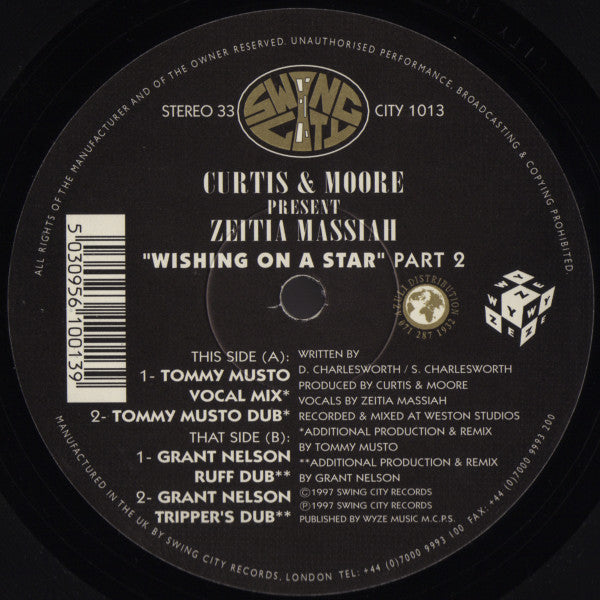 Curtis & Moore Present Zeeteah Massiah : Wishing On A Star Part 2 (12")