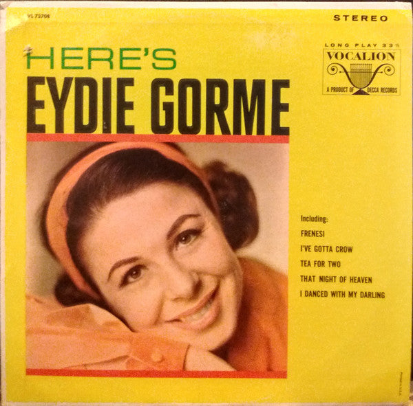 Eydie Gormé : Here's Eydie Gorme (LP)