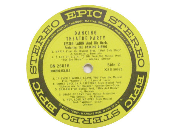 Lester Lanin And His Orchestra : Dancing Theatre Party (LP, Album)