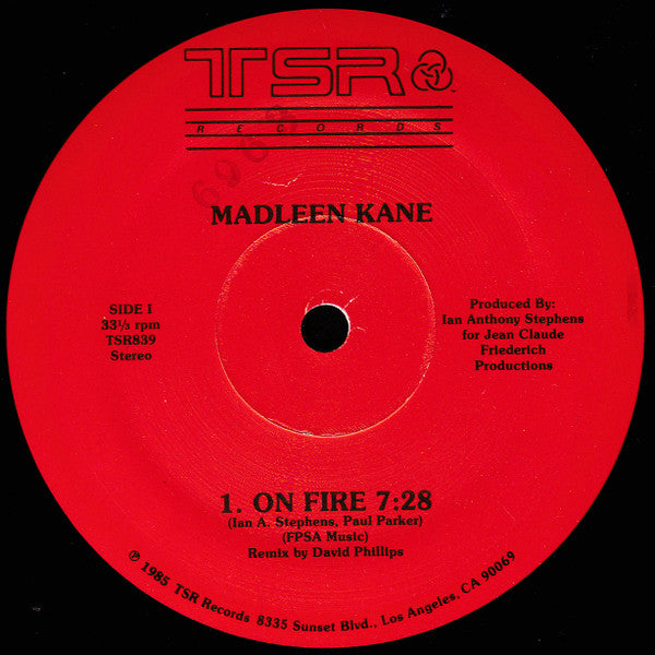 Madleen Kane : On Fire / Just For One Night (12")