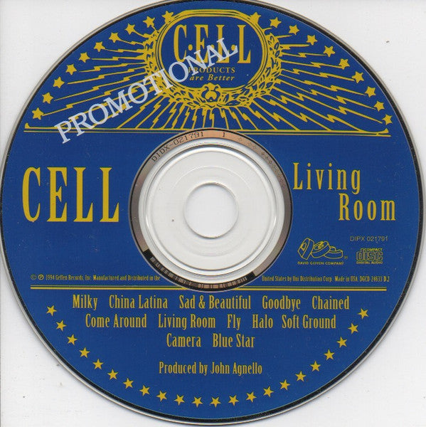 Cell (3) : Living Room (CD, Album, Promo)