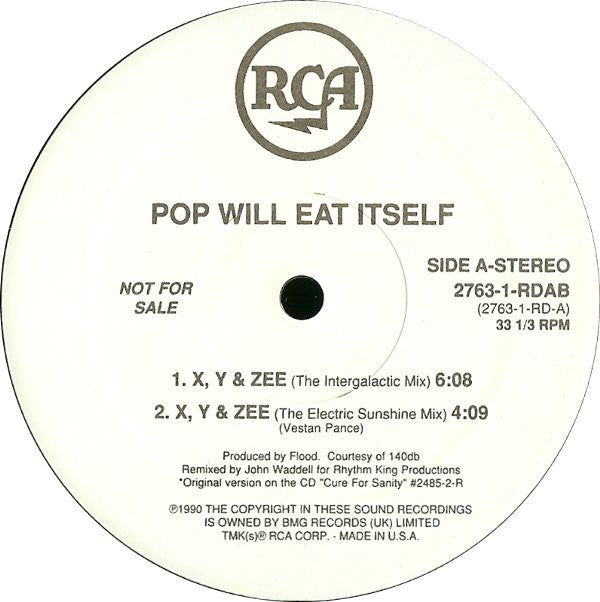 Pop Will Eat Itself : X Y & Zee (12", Promo)