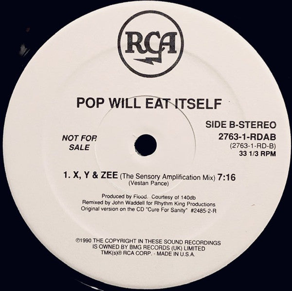 Pop Will Eat Itself : X Y & Zee (12", Promo)