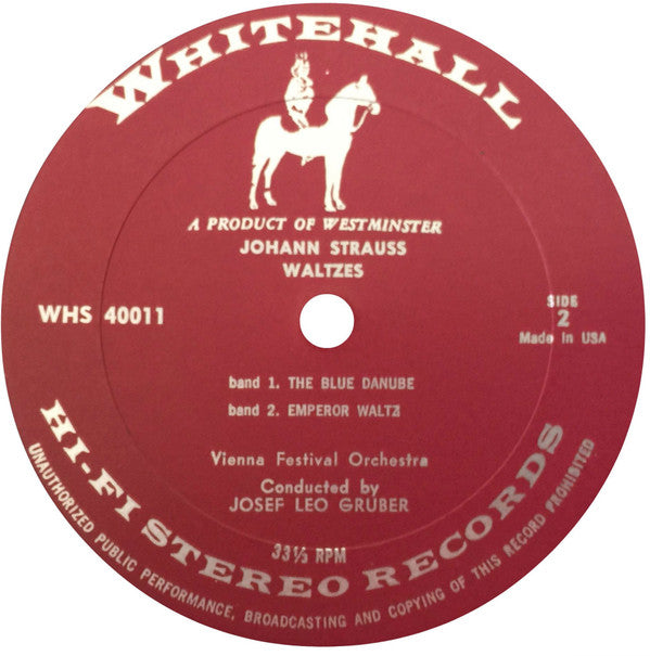 Johann Strauss Jr., Wiener Festspielorchester, Josef Leo Gruber : Strauss Waltzes (LP)