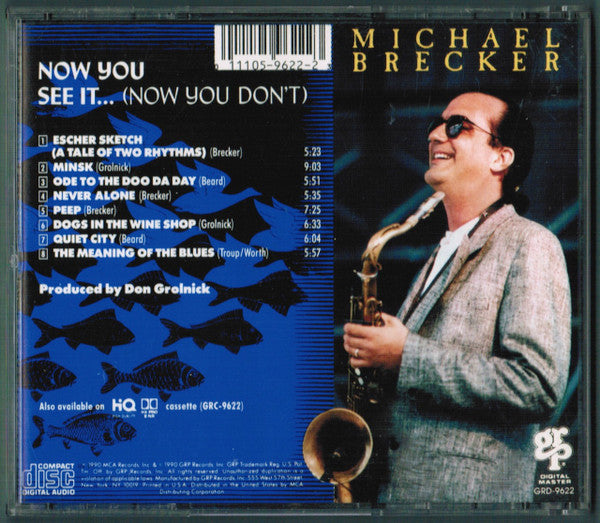 Michael Brecker : Now You See It... (Now You Don't) (CD, Album)