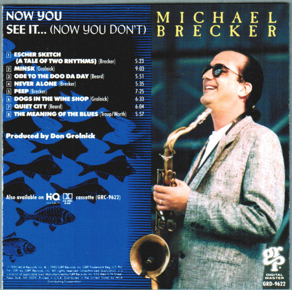 Michael Brecker : Now You See It... (Now You Don't) (CD, Album)