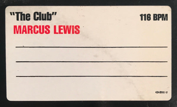 Marcus Lewis : The Club (12")