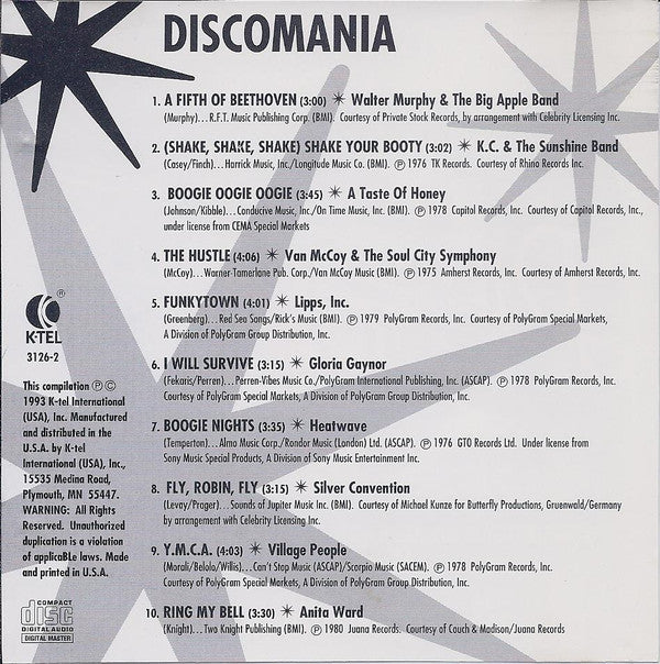 Various : Discomania (CD, Comp)