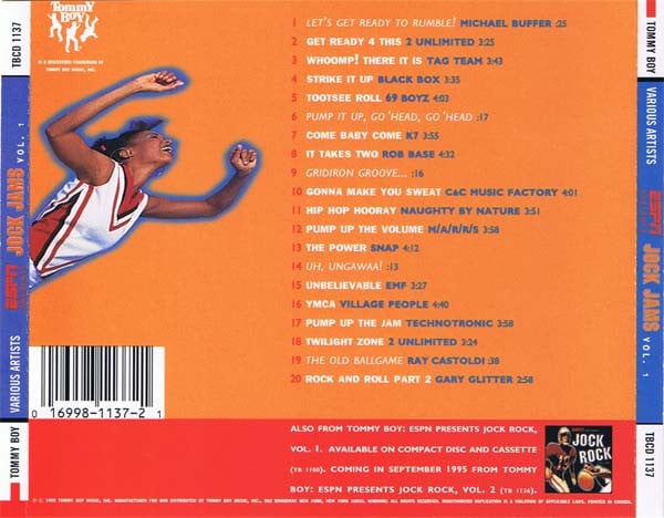 Various : ESPN Presents Jock Jams Volume 1 (CD, Comp, Mixed, SRC)