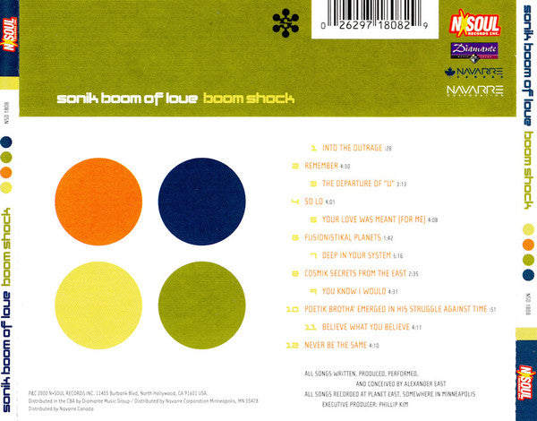 Sonik Boom Of Love : Boom Shock (CD, Album)