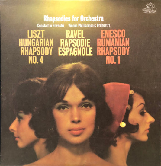 Constantin Silvestri, Wiener Philharmoniker, Franz Liszt / Maurice Ravel / George Enescu : Rhapsodies For Orchestra (LP, Album, Mono)