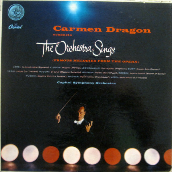 Carmen Dragon Conducts The Capitol Symphony Orchestra : The Orchestra Sings (LP)